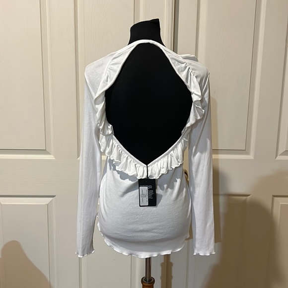 Chaser Ruffle Vent Back Henley. NWT. Medium - Picture 1 of 6